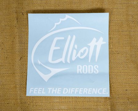Elliott Rods Decal - White